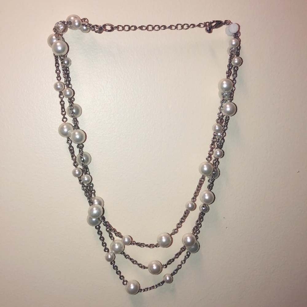 3 layer pearl necklace